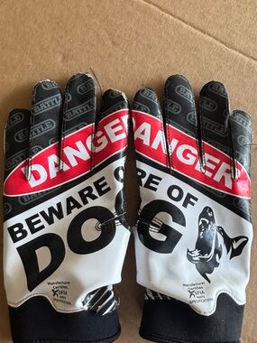 Battle Sports Beware of Dog Doom 1.0 Football Receiver Gloves